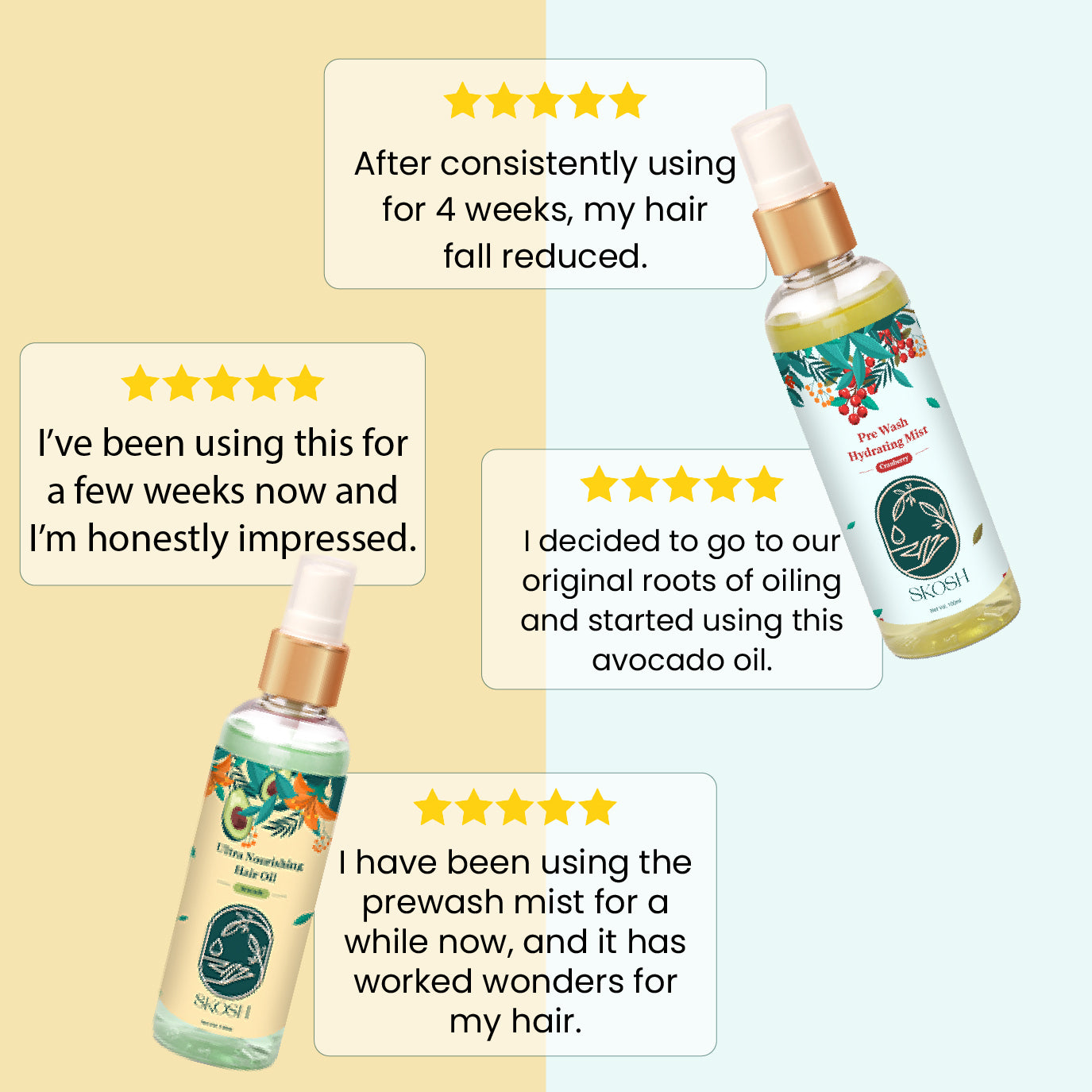 Combo Offers - Ultra Nourishing Hair Oil + Pre Wash Hydrating Mist